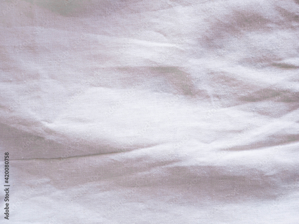 old cotton cloth texture, white silk fabric
