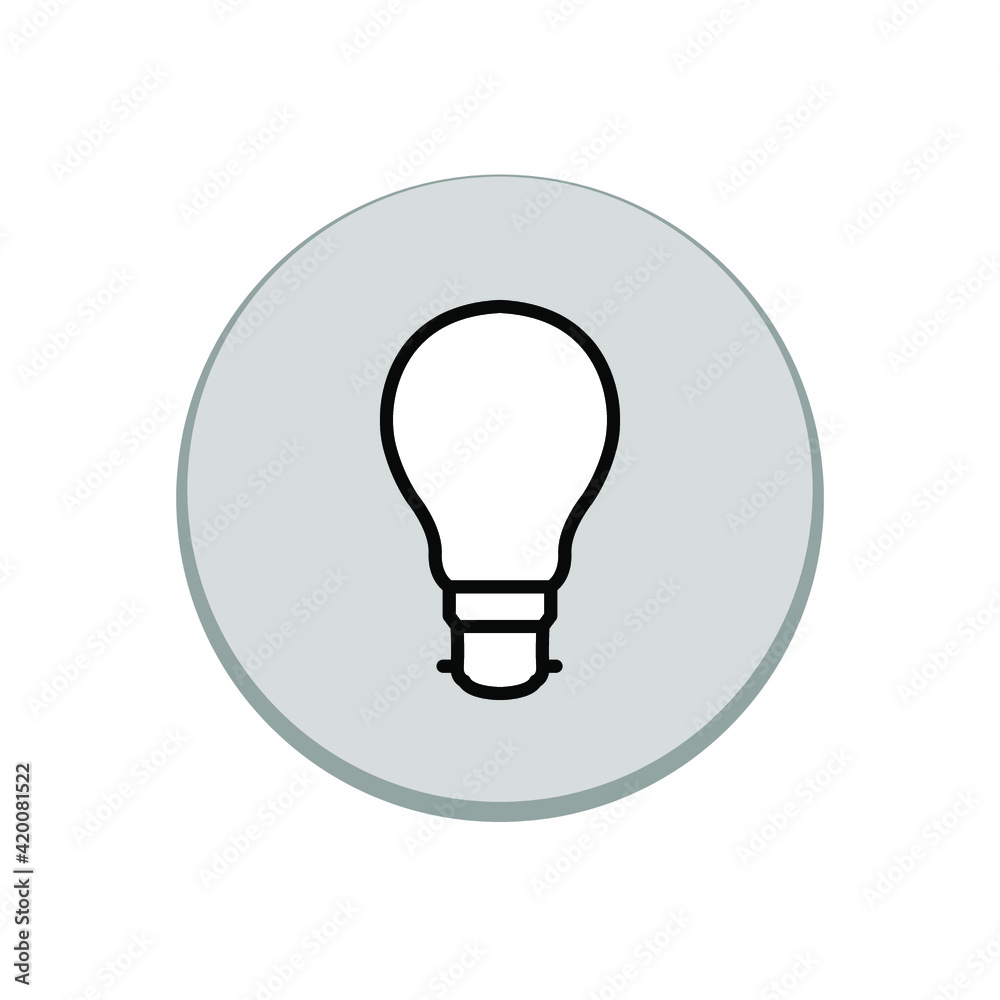 Illustration Vector graphic of bulb icon Illustration Vector graphic of bulb icon
