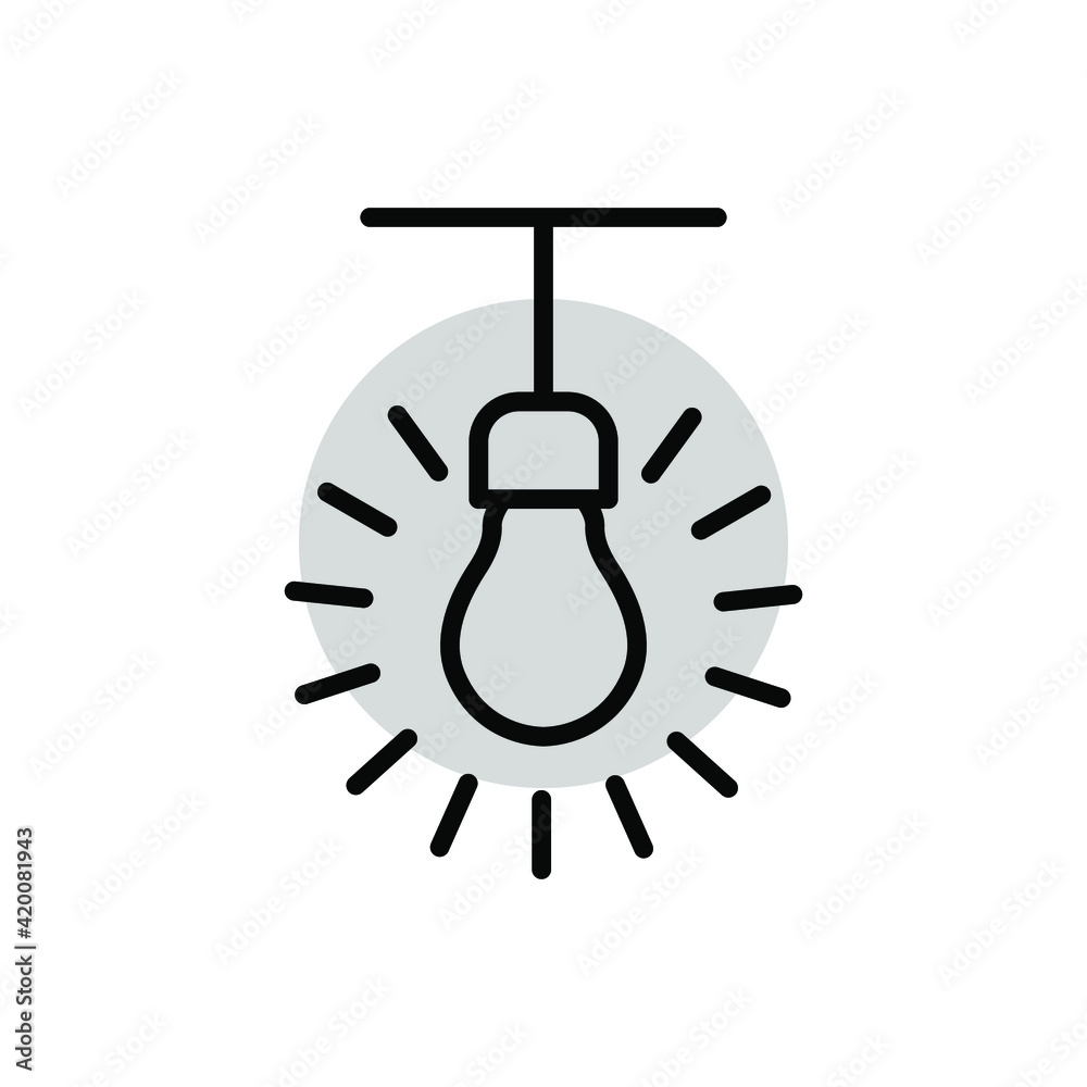Illustration Vector graphic of bulb icon Illustration Vector graphic of bulb icon
