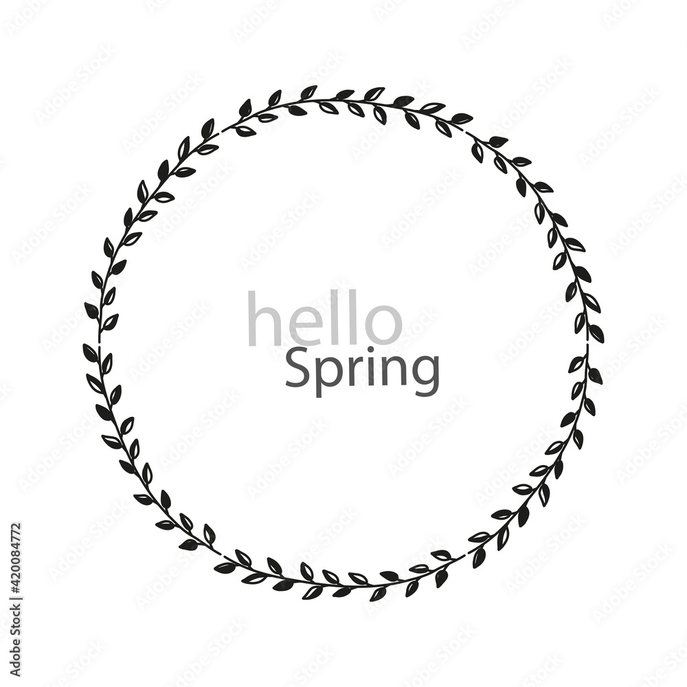 Floral frame. Spring greeting. Floral frame. Spring greeting.