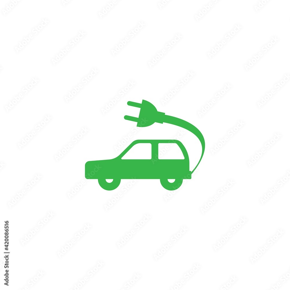 Electric car icon