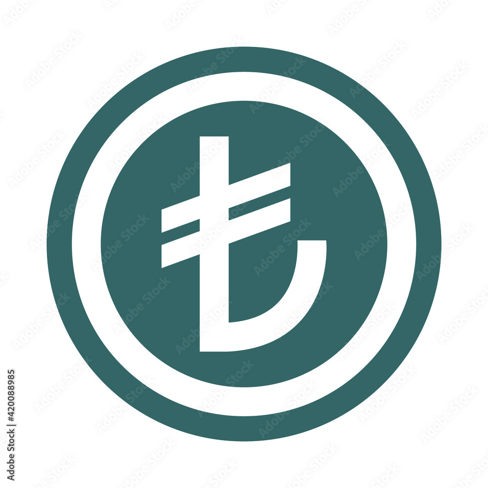 Turkish lira flat icon sign vector. Paper money symbol isolated on white background, Business graphic illustration
