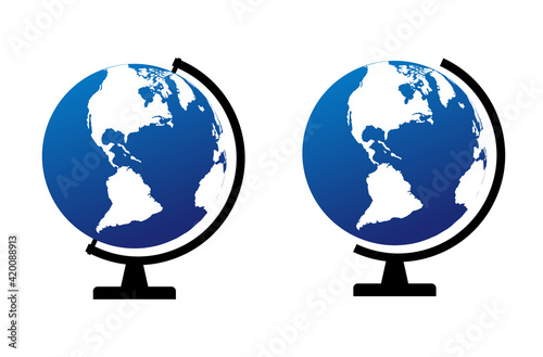 Globus map icon, Earth globe symbol, travel to world, plated for web, logo, website vector illustration