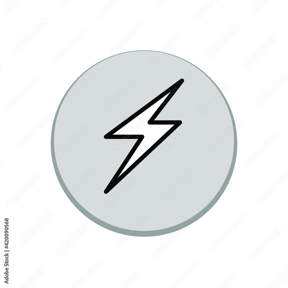Illustration Vector graphic of lightening icon Illustration Vector graphic of lightening icon