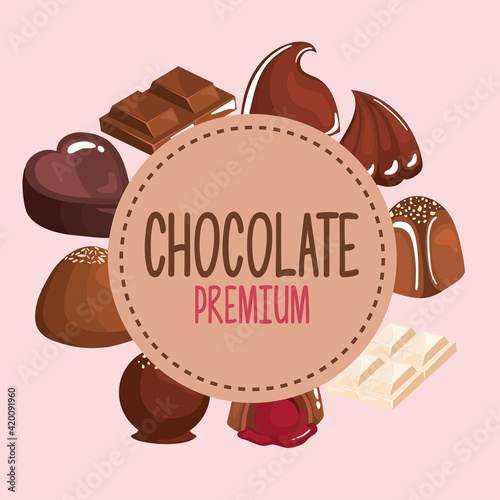 chocolate products frame