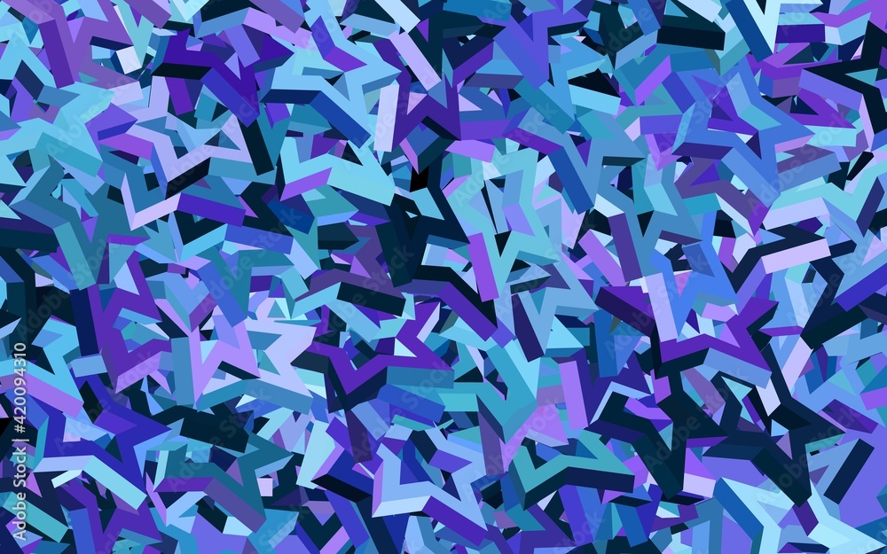 Dark Pink, Blue vector background with polygonal style. Dark Pink, Blue vector background with polygonal style.