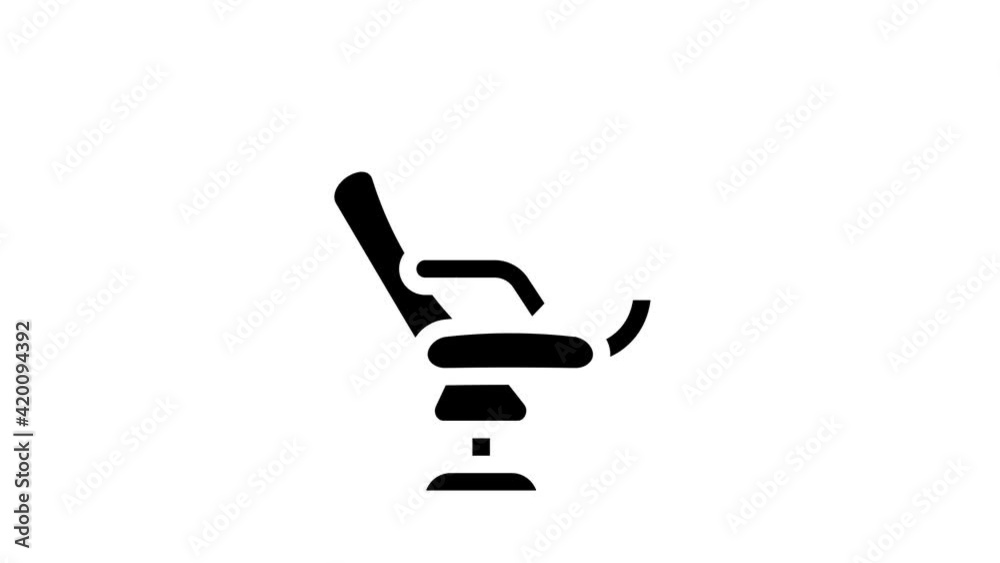 gynecological chair glyph icon animation gynecological chair glyph icon animation