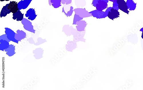 Light Purple vector background with abstract shapes.