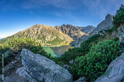 Obraz na płótnie Droga na Kościelec - Tatry w salonie