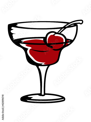 Kirsche Gin Drink 