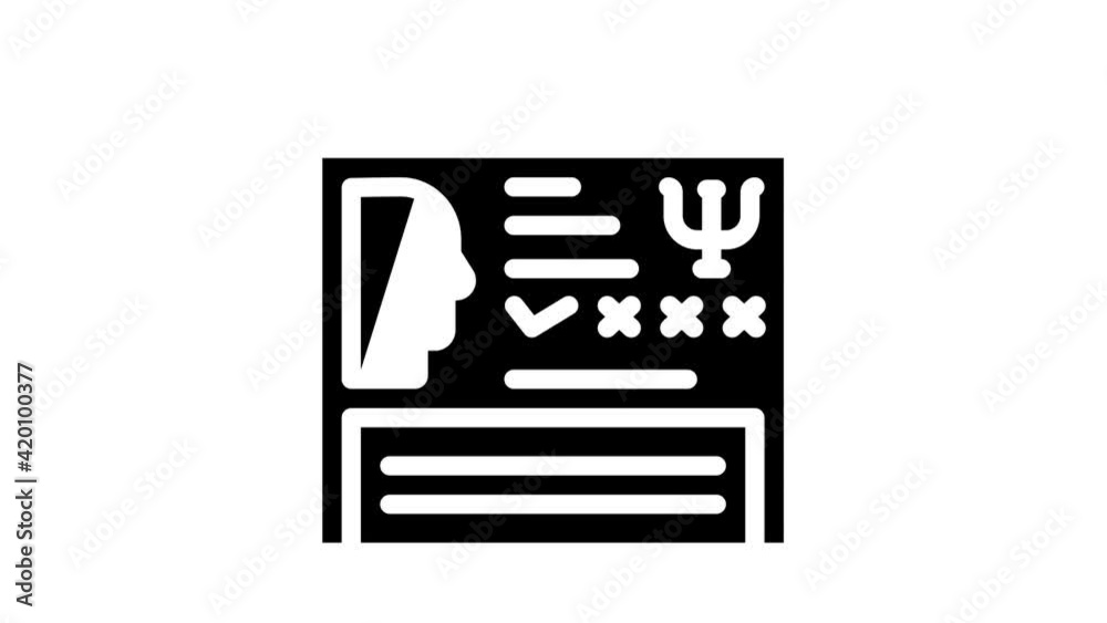 electronic medical record glyph icon animation electronic medical record glyph icon animation