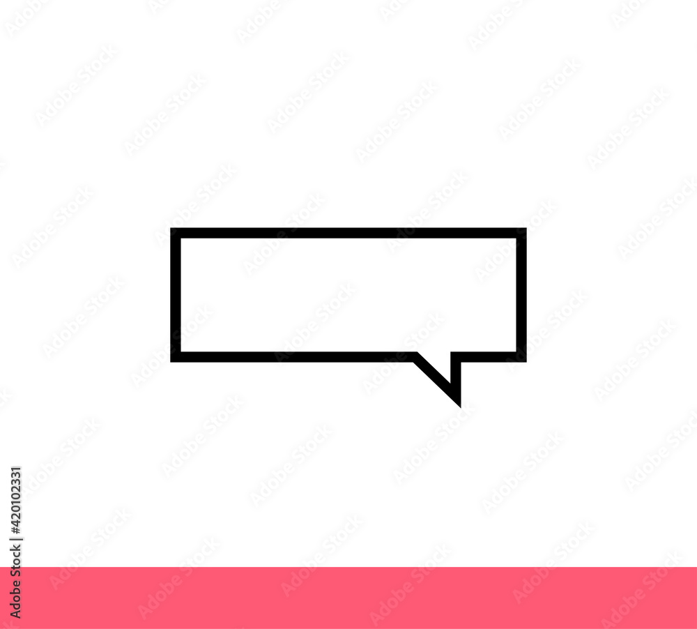 Speech bubble, speech balloon. Think & talk icon vector. Speech bubble, speech balloon. Think & talk icon vector.