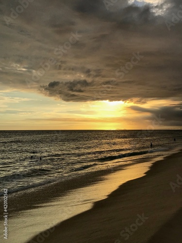sunset on the beach © Thiago