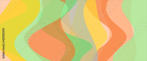 Background in trendy beach shades, cover splash. Simple design with stripes and waves of the sea.