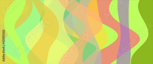 Background in trendy beach shades, cover splash. Simple design with stripes and waves of the sea.