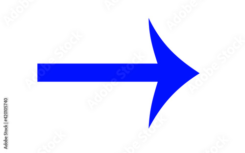 Blue arrow icon, Blue colour arrow indicator  © Jivikasourceoflife