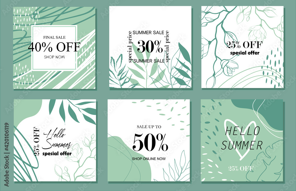 Design backgrounds for social media banner.Set of instagram post frame templates.Vector cover. Mockup for personal blog or shop.Layout for promotion.Endless square puzzle. Design backgrounds for social media banner.Set of instagram post frame templates.Vector cover. Mockup for personal blog or shop.Layout for promotion.Endless square puzzle.