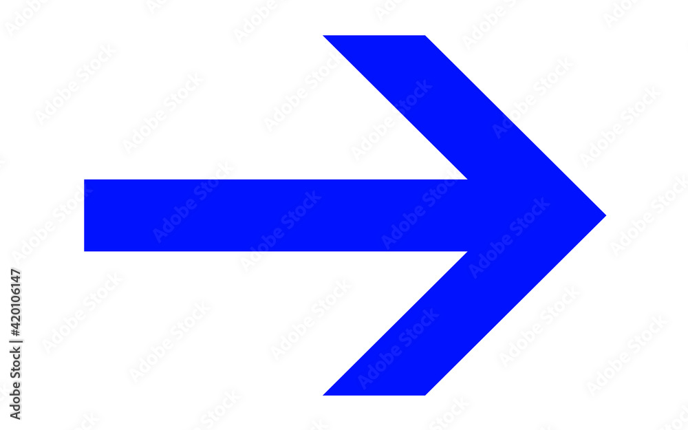 Blue arrow icon, Blue colour arrow indicator Blue arrow icon, Blue colour arrow indicator