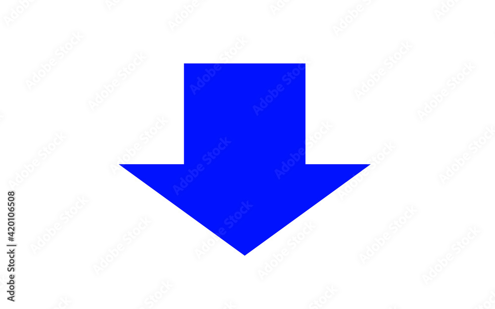 Blue arrow icon, Blue colour arrow indicator Blue arrow icon, Blue colour arrow indicator