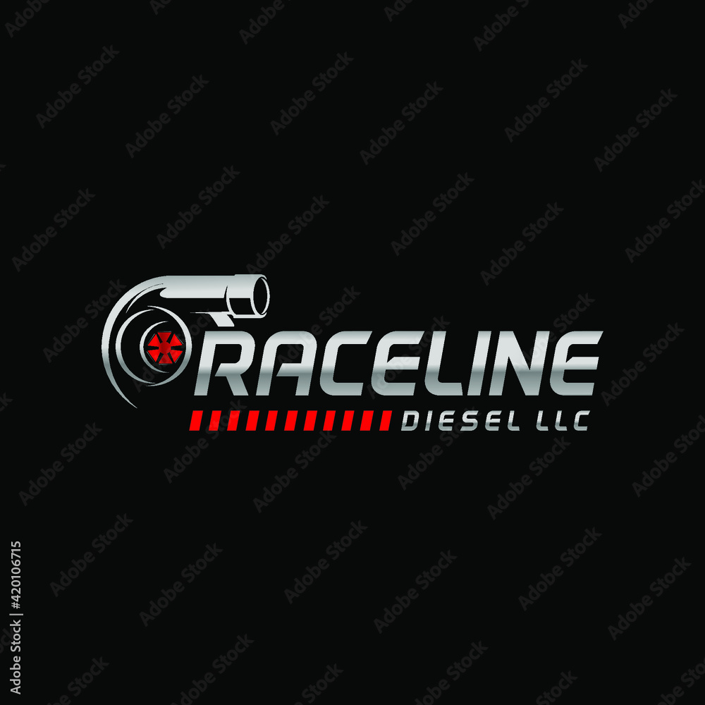 racerline turbo diesel logo tamplate Stock Vector Adobe Stock