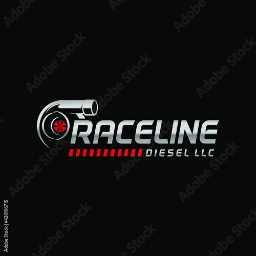 racerline turbo diesel logo tamplate photo