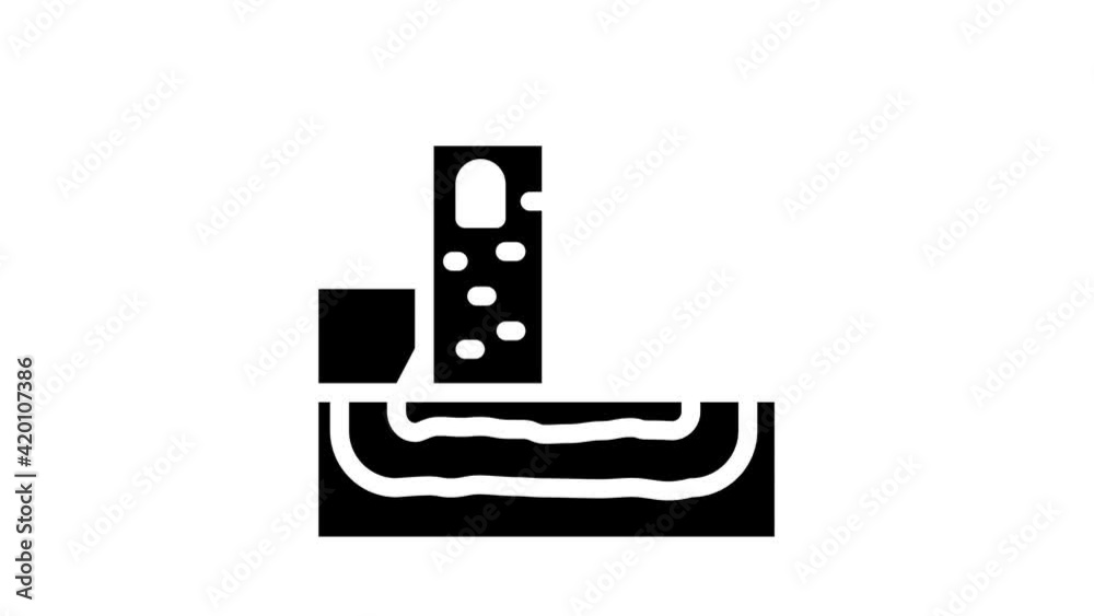 secret tunnel of castle glyph icon animation secret tunnel of castle glyph icon animation