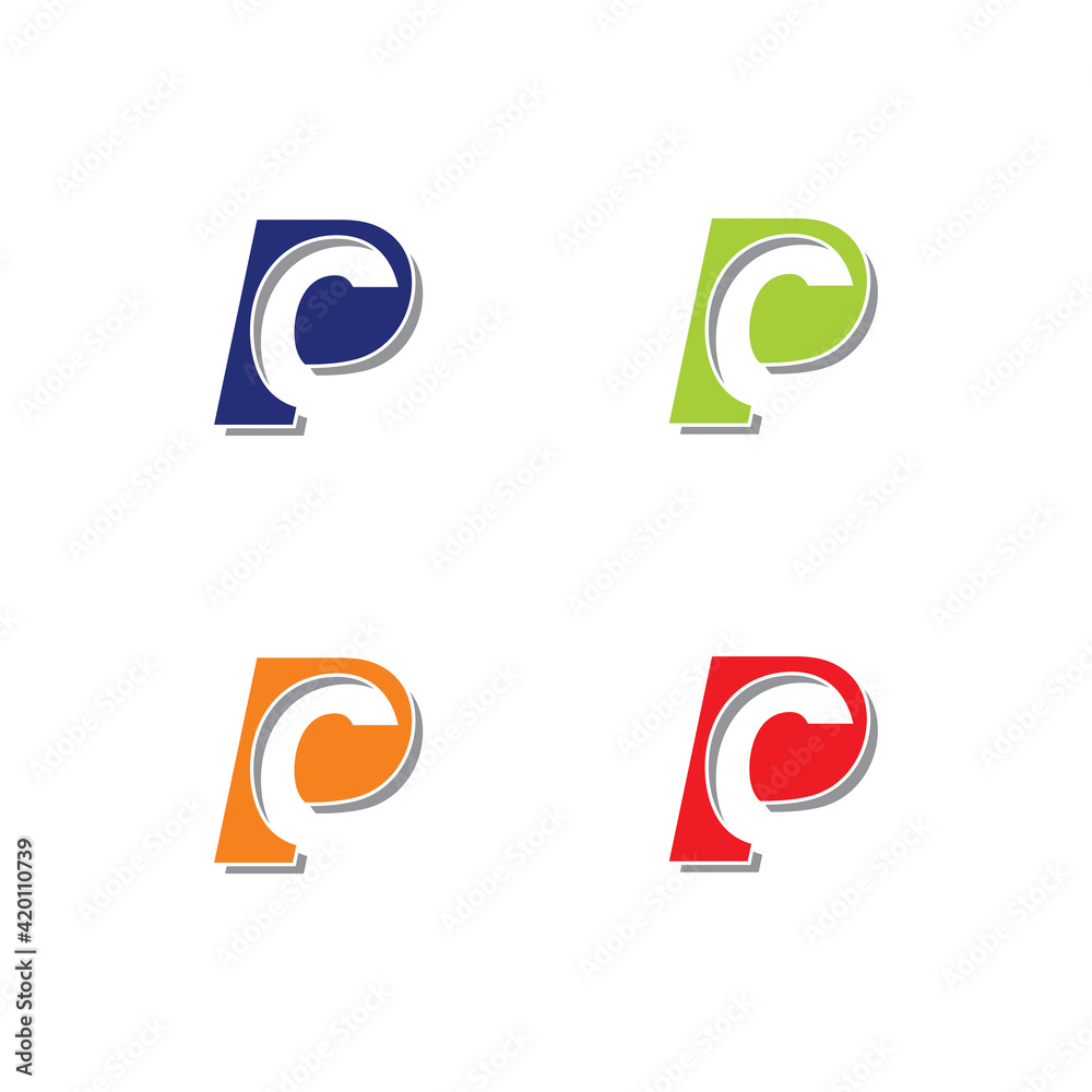 © mrlover - Abstract Letters PC or CP Logo Vector 001 © mrlover - Abstract Letters PC or CP Logo Vector 001