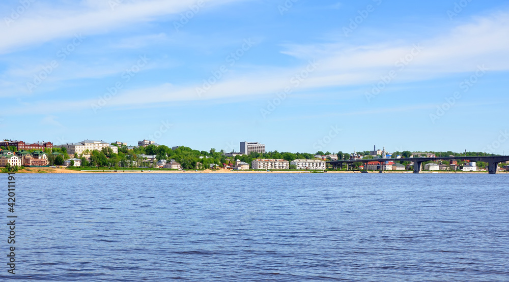 Russia, the city of Kostroma. View from the Volga