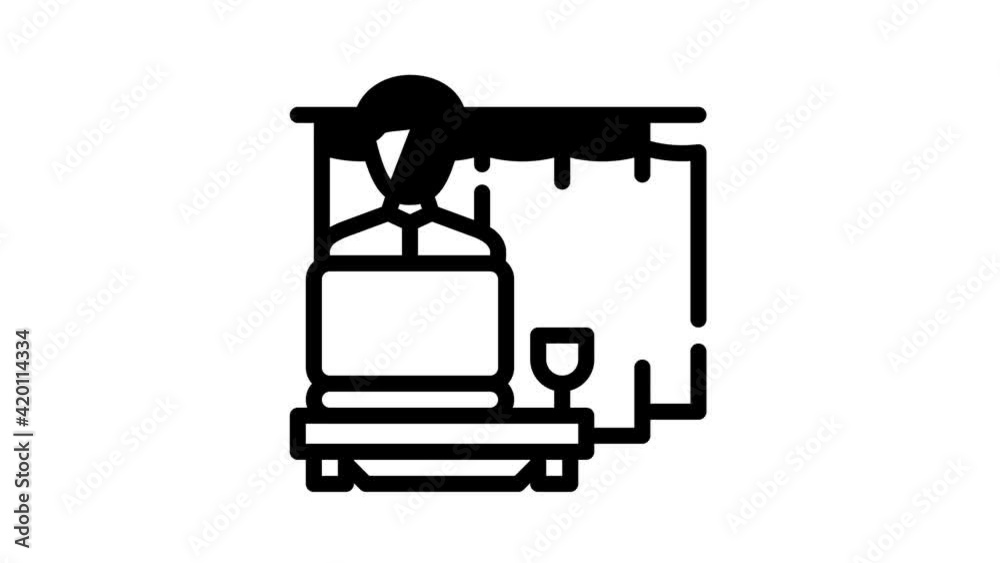 working at home black icon animation working at home black icon animation