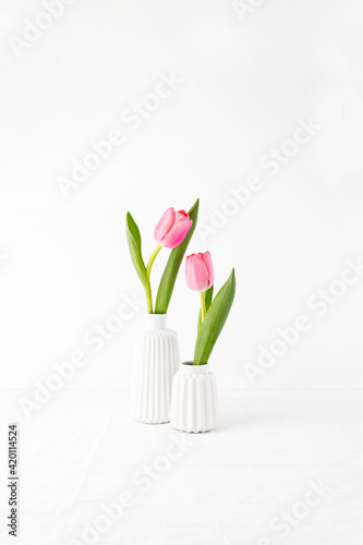 Spring floral minimal background with copy space