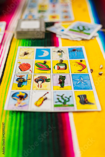 La Lotería Mexicana, juego de mesa familiar.