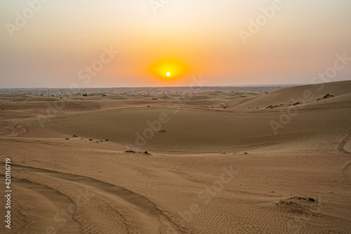 Sunset In desert 