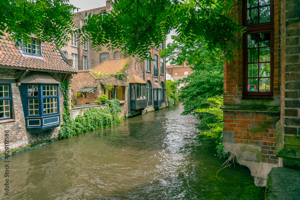 The Beautiful Medieval Town of Bruge in Belgium