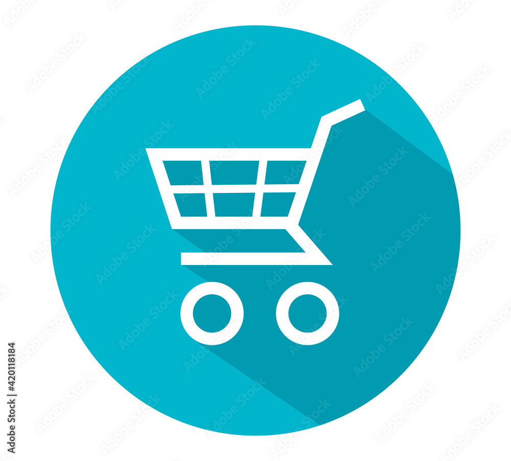 Shoping cart flat vector icon. Symbol of buy. Vector illustration. Shoping cart flat vector icon. Symbol of buy. Vector illustration.