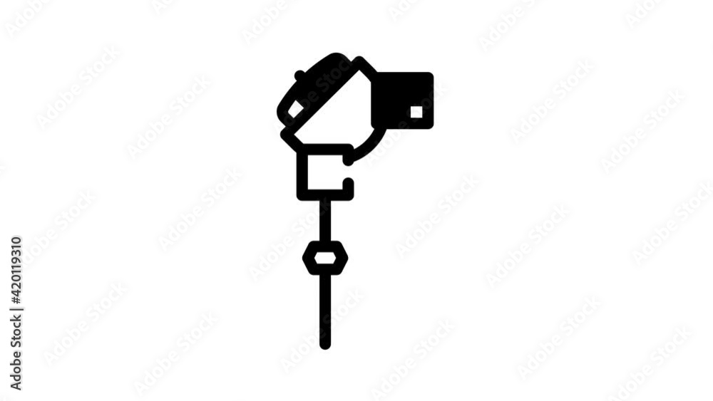 resistance thermometer black icon animation resistance thermometer black icon animation