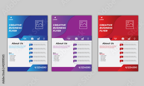 A real estate, corporate marketing, digital marketing agency, health, and doctor medical A4 size print ready standard size flyer brochure template unique design