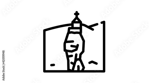 katskhi pillar black icon animation photo