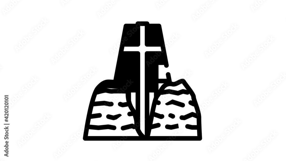 catholic chapel of holy cross black icon animation catholic chapel of holy cross black icon animation