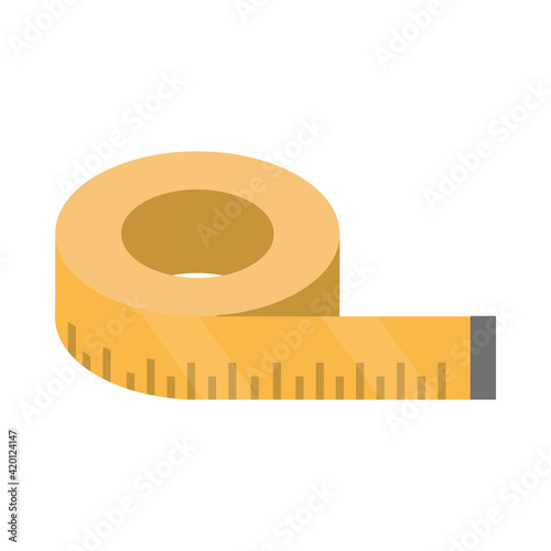 measure tape isometric