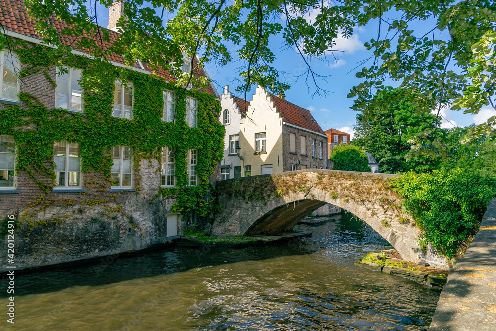 The Beautiful Medieval Town of Bruge in Belgium