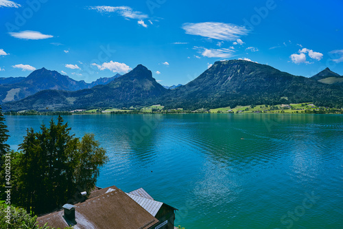 landscape of the famous Wolfgangsee