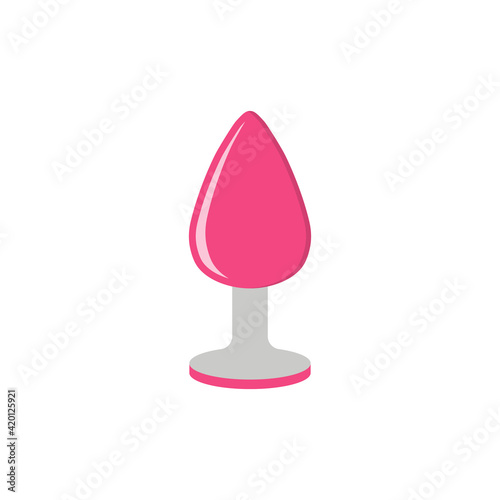 Anal plug icon. Sex toy. Vector.