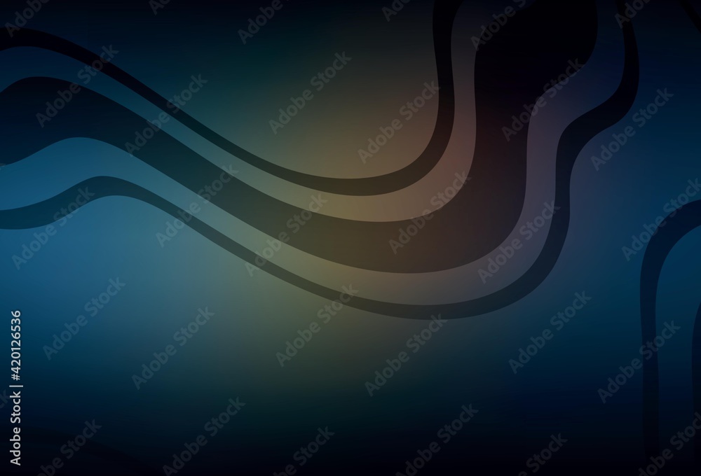 Dark Blue, Yellow vector blurred bright pattern. Dark Blue, Yellow vector blurred bright pattern.