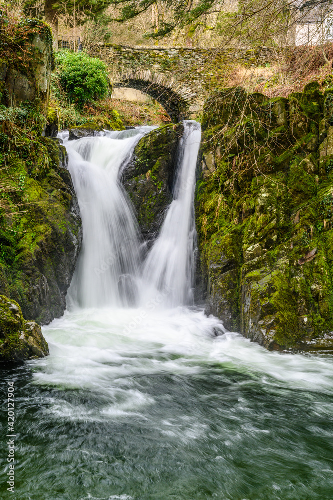Fototapeta premium Waterfall in the mountains 2014