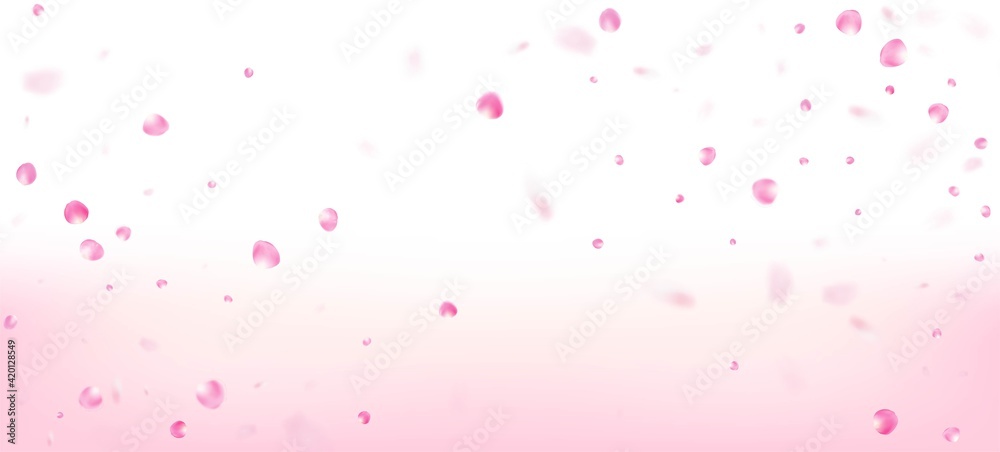 Rose Petals Falling Confetti. Beautiful Rich VIP Tender Pattern. Rose Petals Falling Confetti. Beautiful Rich VIP Tender Pattern.