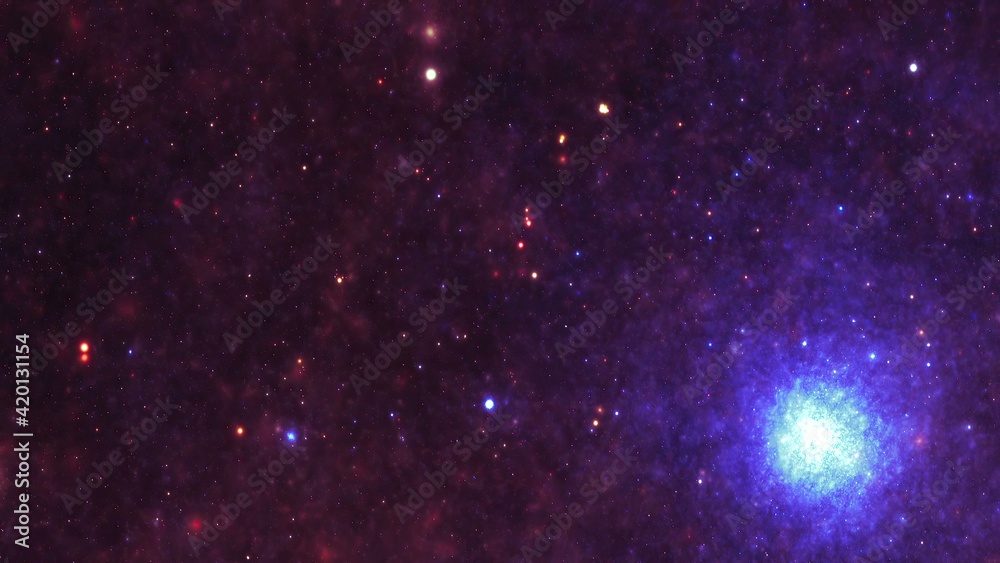 Fototapeta premium Stars in the night sky nebula and galaxy