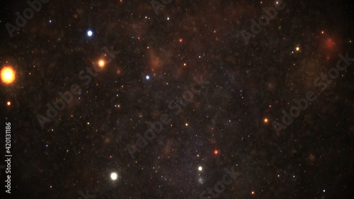 Stars in the night sky nebula and galaxy © alexskopje