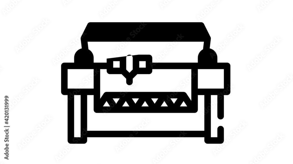 laser engraving and cutting machine black icon animation laser engraving and cutting machine black icon animation