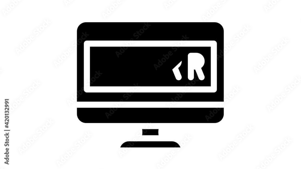 error operating system glyph icon animation error operating system glyph icon animation