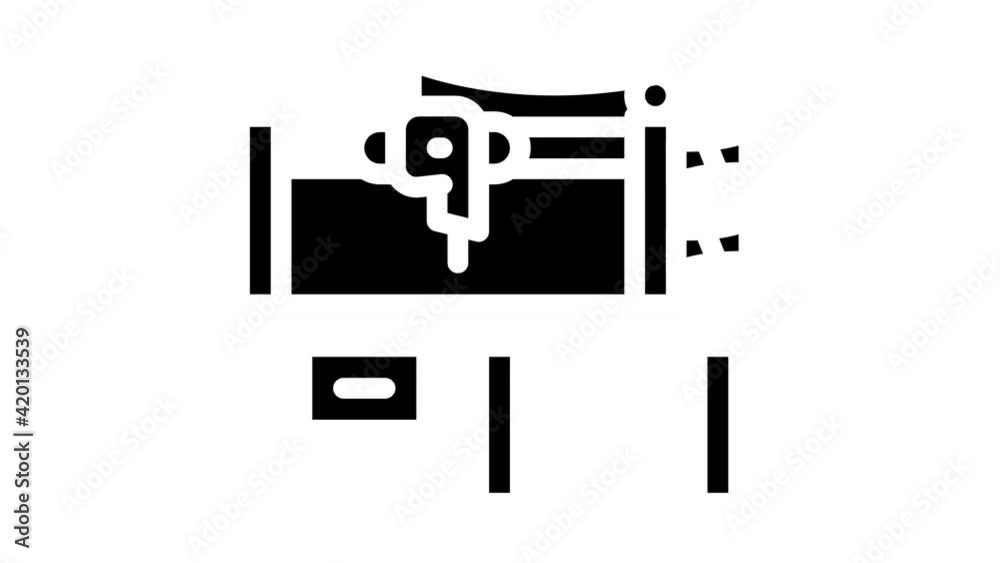 pattern sewing machine glyph icon animation pattern sewing machine glyph icon animation